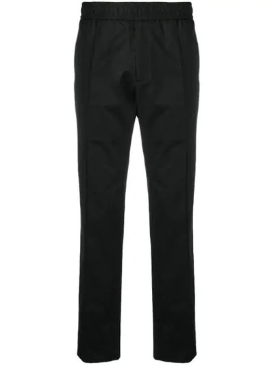 Versace Straight-leg Track Pants In Black