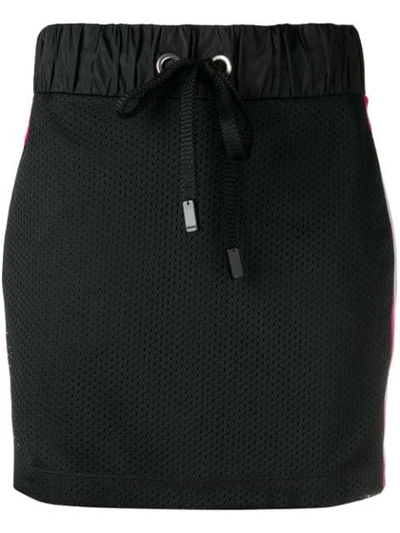 No Ka'oi Perforated Mini Skirt In Black