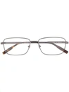 Montblanc Rectangular Frame Glasses In Black