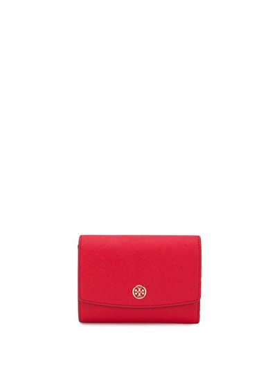 Tory Burch Gold And Red Purse