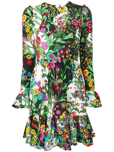 La Doublej Short Summer Visconti Dress Multicolor In Holly Hock