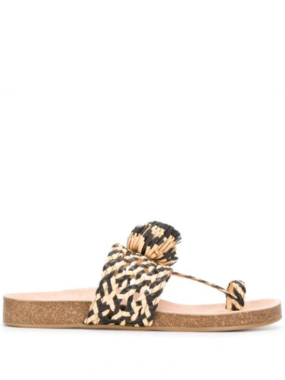 Ulla Johnson Netta Flat Sandals In Black