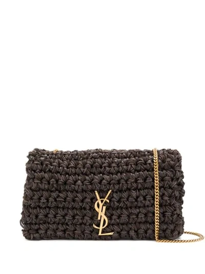 Saint Laurent Textured Kate Bag In Brown