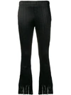 Chloé Textured Cropped Trousers In Black