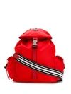 Moncler Foldover Top Backpack In Red