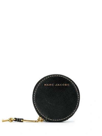 Marc Jacobs Round Coin Case In Black