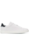 Paul & Shark Leather Tennis Sneakers In White
