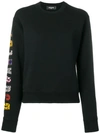 Dsquared2 Printed Sweatshirt In Black