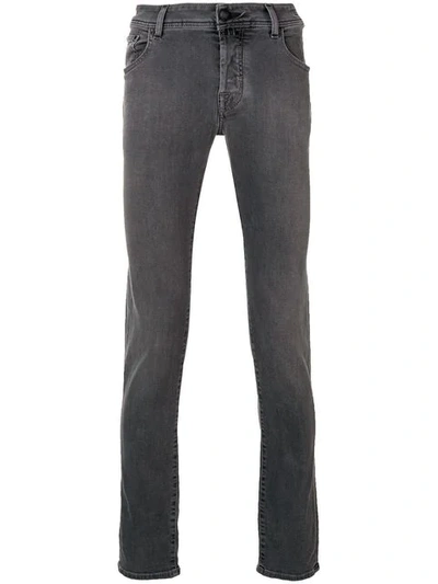 Jacob Cohen Mid Rise Slim-fit Jeans In Grey