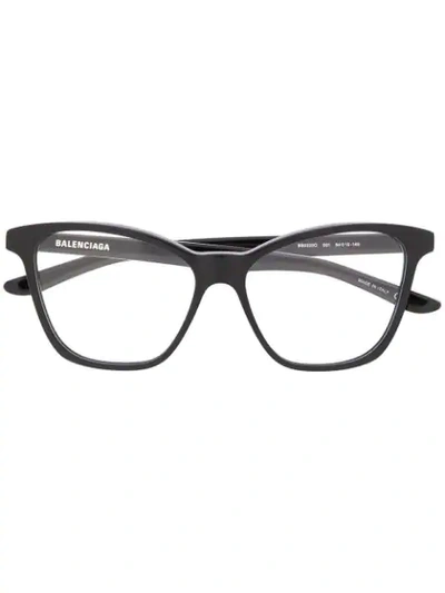 Balenciaga Square Frame Glasses In Black