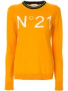 N°21 Logo Sweater In Orange