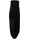 Jacquemus Off -the-shoulders Long And Draped Dress In Black