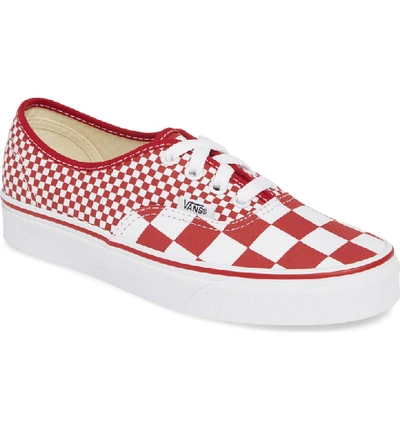 Vans 'authentic' Sneaker In Chili Pepper/ True White