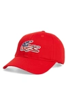 Lacoste Big Croc Usa Applique Baseball Cap - Red