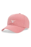 Barbour 'cascade' Baseball Cap - Pink In Dusty Pink