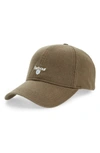 Barbour 'cascade' Baseball Cap In Olive