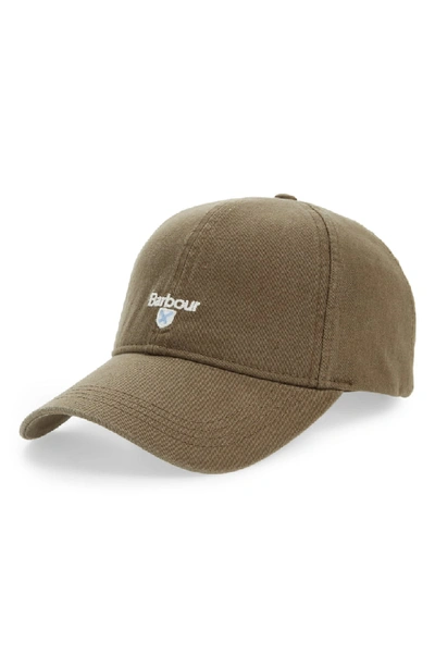 Barbour 'cascade' Baseball Cap In Olive