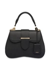 Prada Large Sidonie Saffiano Bag In Black