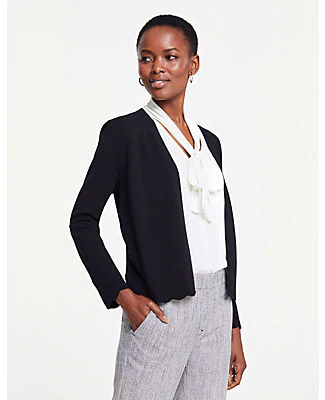 ann taylor black cardigan