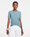 Ann Taylor The Sweater Tee In Blurred Teal