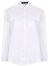 Andrea Marques Front Pockets Shirt In White