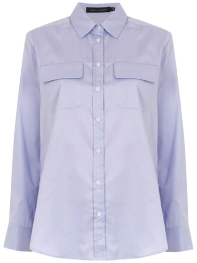 Andrea Marques Classic Shirt In Purple