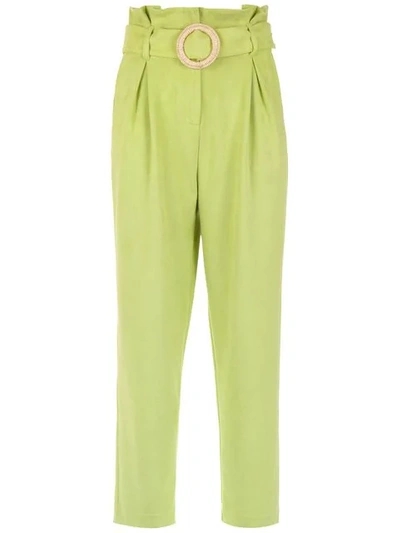 Framed Arizona Neon Trousers In Green