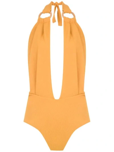 Framed Malibu Bodysuit In Yellow