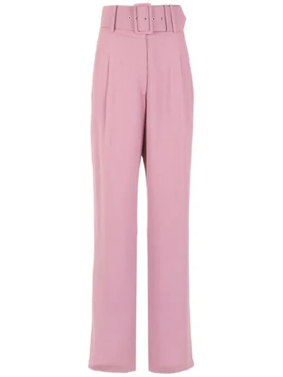 Framed Teshima Palazzo Trousers In Pink