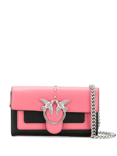 Pinko Love Bag Shoulder Wallet In Black
