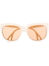 Gucci Oversized Frame Sunglasses In White