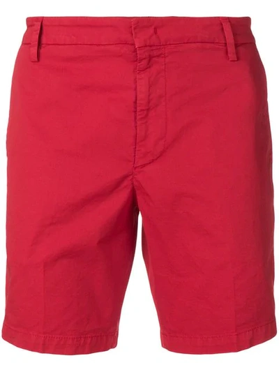 Dondup Classic Chino Shorts In Red