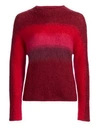 Rag & Bone Holland Ombré Pullover Sweater In Burgundy