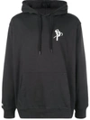 Palace Chest Logo Print Hoodie In Black