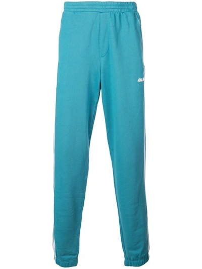 Palace X Adidas Logo Track Trousers In Blue
