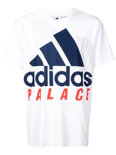 Palace X Adidas Graphic T-shirt In White