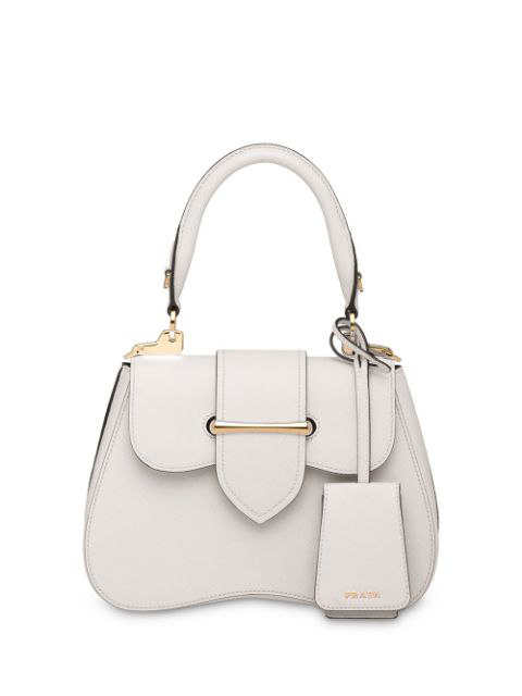 prada white leather bag