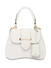 Prada Sidonie Saffiano Leather Bag In White