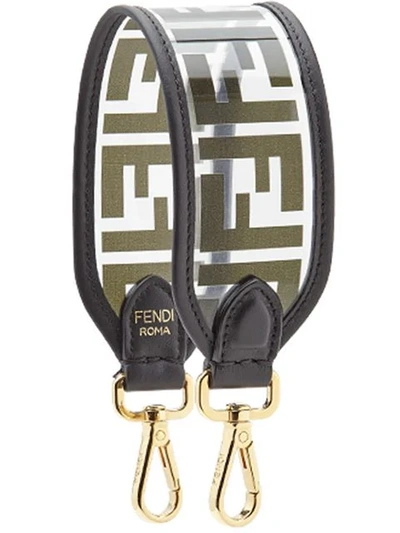Fendi Mini Strap You Bag Strap In F0kur-black+soft Gold