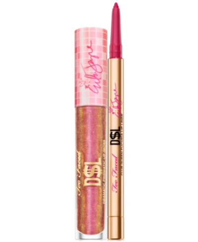 Too Faced 2-pc. Erika Jayne Dsl Color & Gloss Lip Set In Dsl Defined Sexy Lips - Fuchsia