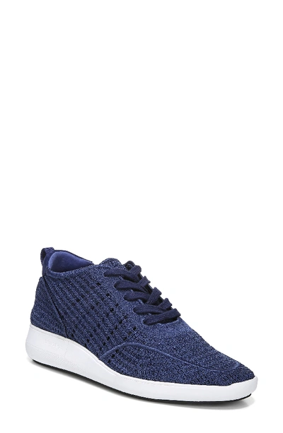 Via Spiga Women's Macra Woven Lace Up Sneakers In Marlin Blue