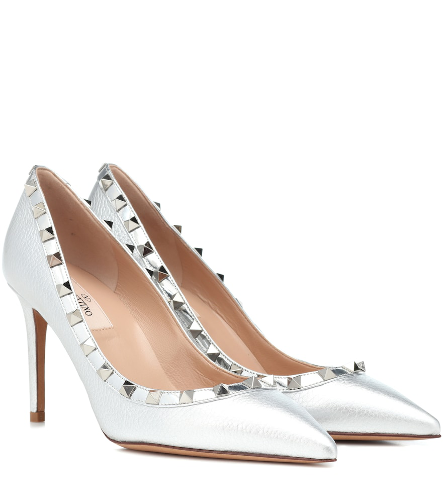 valentino silver pumps