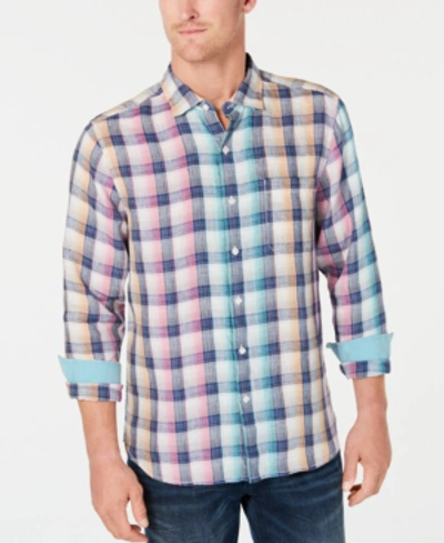 Tommy Bahama Polynesian Plaid Classic Fit Shirt In White Multi