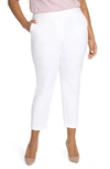 Vince Camuto Stretch Twill Crop Pants In Ultra White