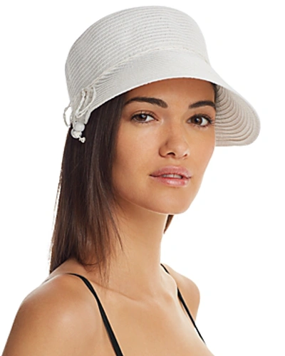 August Hat Company Bow Detail Framer Cap In White