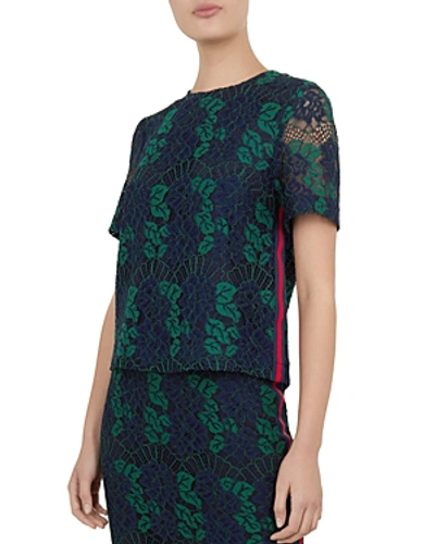 Ted Baker Thallia Lace Top In Navy | ModeSens