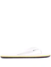 Ps By Paul Smith Dale Multi-coloured Edge Flip-flops In White