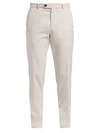 Brunello Cucinelli Off White Flat Front Basic Fit Trouser In Off-wht