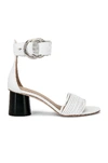 Paige Ankle Strap Sandal In White