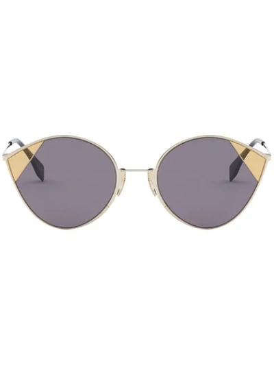 Fendi Cat Eye Sunglasses In Grey